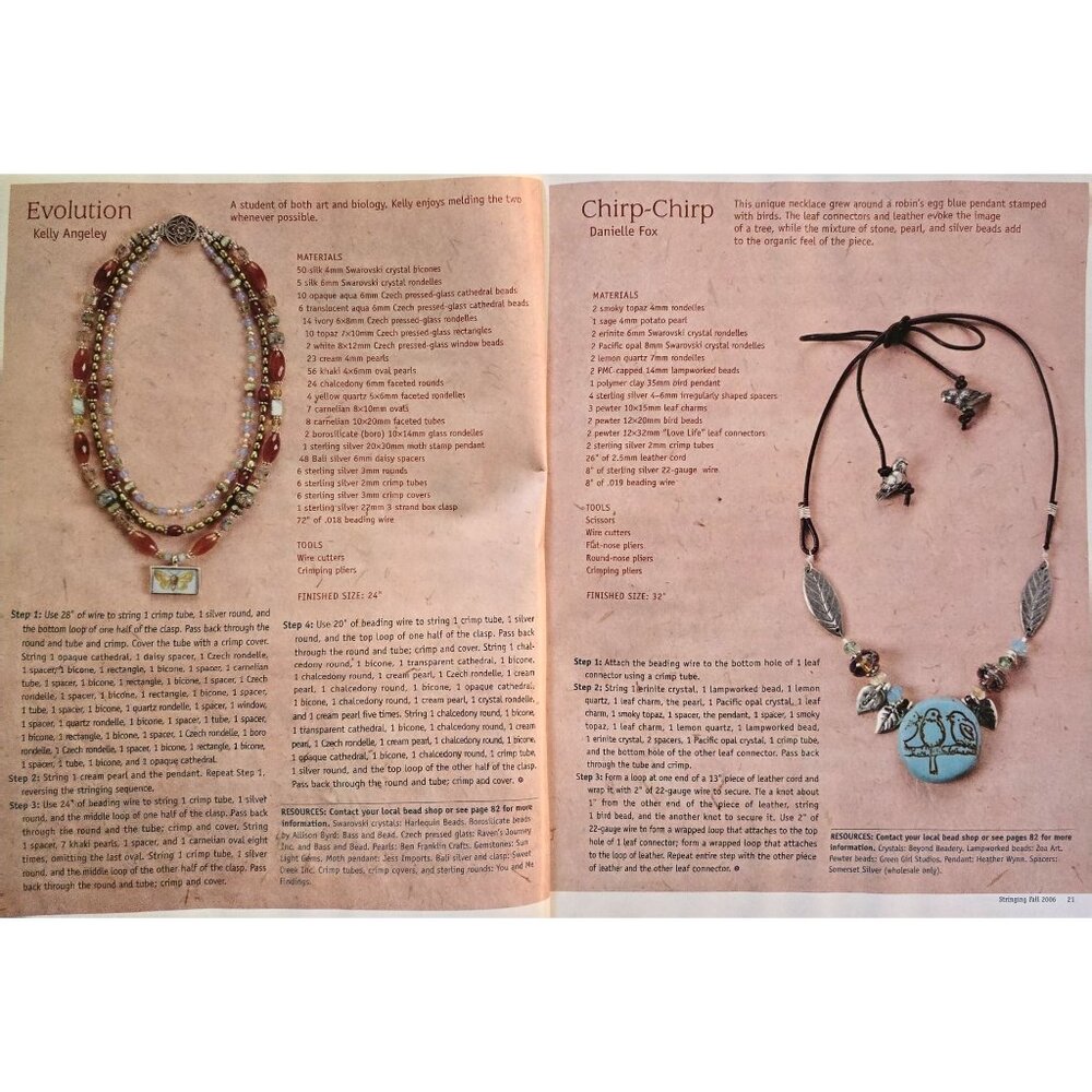 Stringing Magazine Fall 2006 125B Designs And How To Create Them - Picture 6 of 11